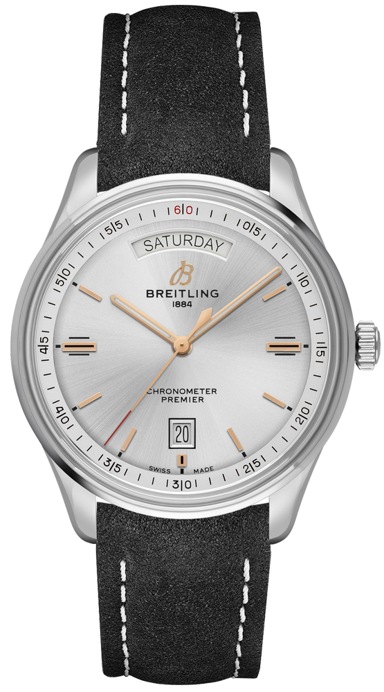 Breitling Premier Watches Mens Silver Self winding Automatic A45340211G1X4 Watch