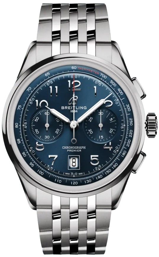Breitling Premier Watches Mens Blue Self Winding Automatic AB0145171C1A1 Watch