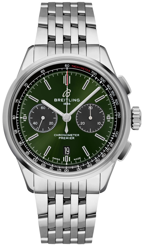 Breitling Premier Watches Mens Green Self winding Automatic AB0118A11L1A1 Watch