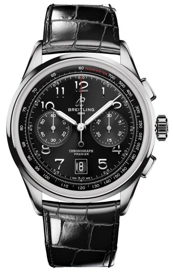 Breitling Premier Watches Mens Black Self Winding Automatic AB0145221B1P1 Watch