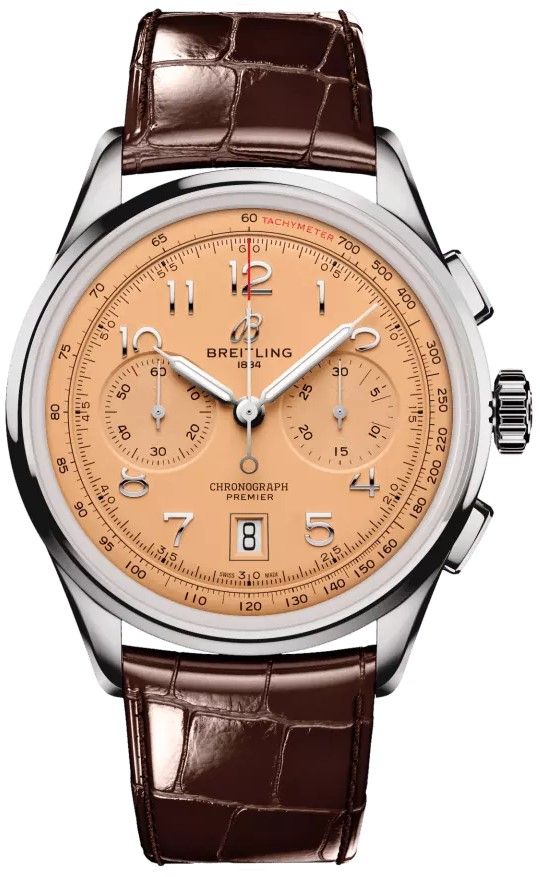 Breitling Premier Watches Mens Copper Self Winding Automatic AB0145331K1P1 Watch