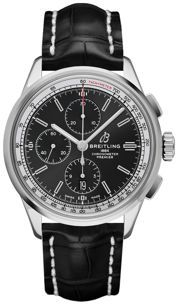Breitling Premier Watches Mens Black Self winding Automatic A1331535-BG97-743P Watch