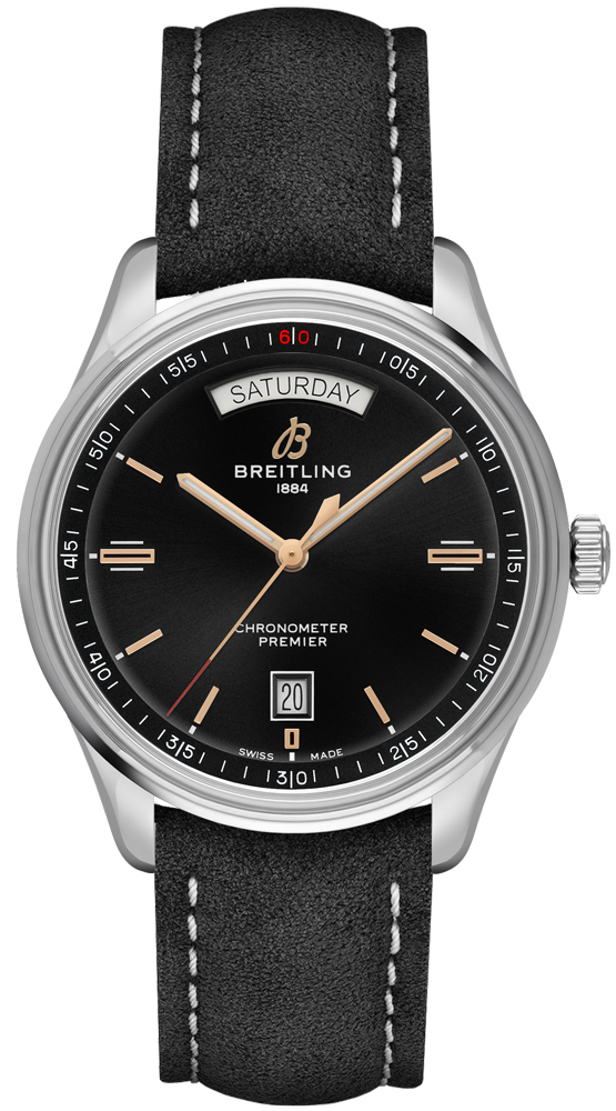 Breitling Premier Watches Mens Black Self winding Automatic Chronometer A45340241B1X4 Watch