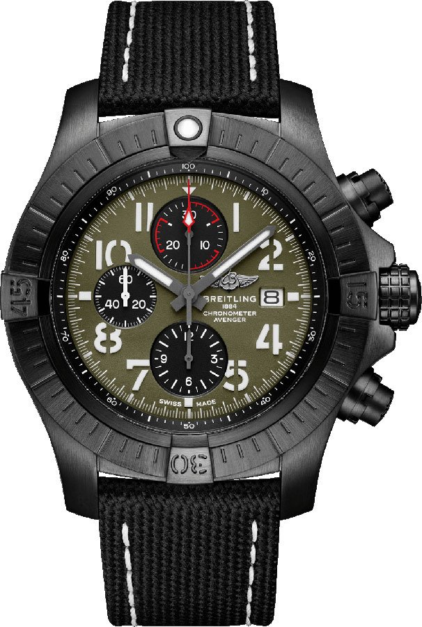 Breitling Avenger Watches Mens Green Self Winding Automatic V133751A1L1X1 Watch