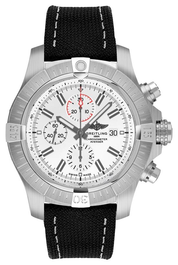 Breitling Avenger Watches Mens White Self winding Automatic A133751A1A1X2 Watch