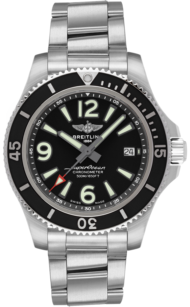 Breitling Superocean Watches Mens Black Self winding Automatic A17366021B1A1 Watch