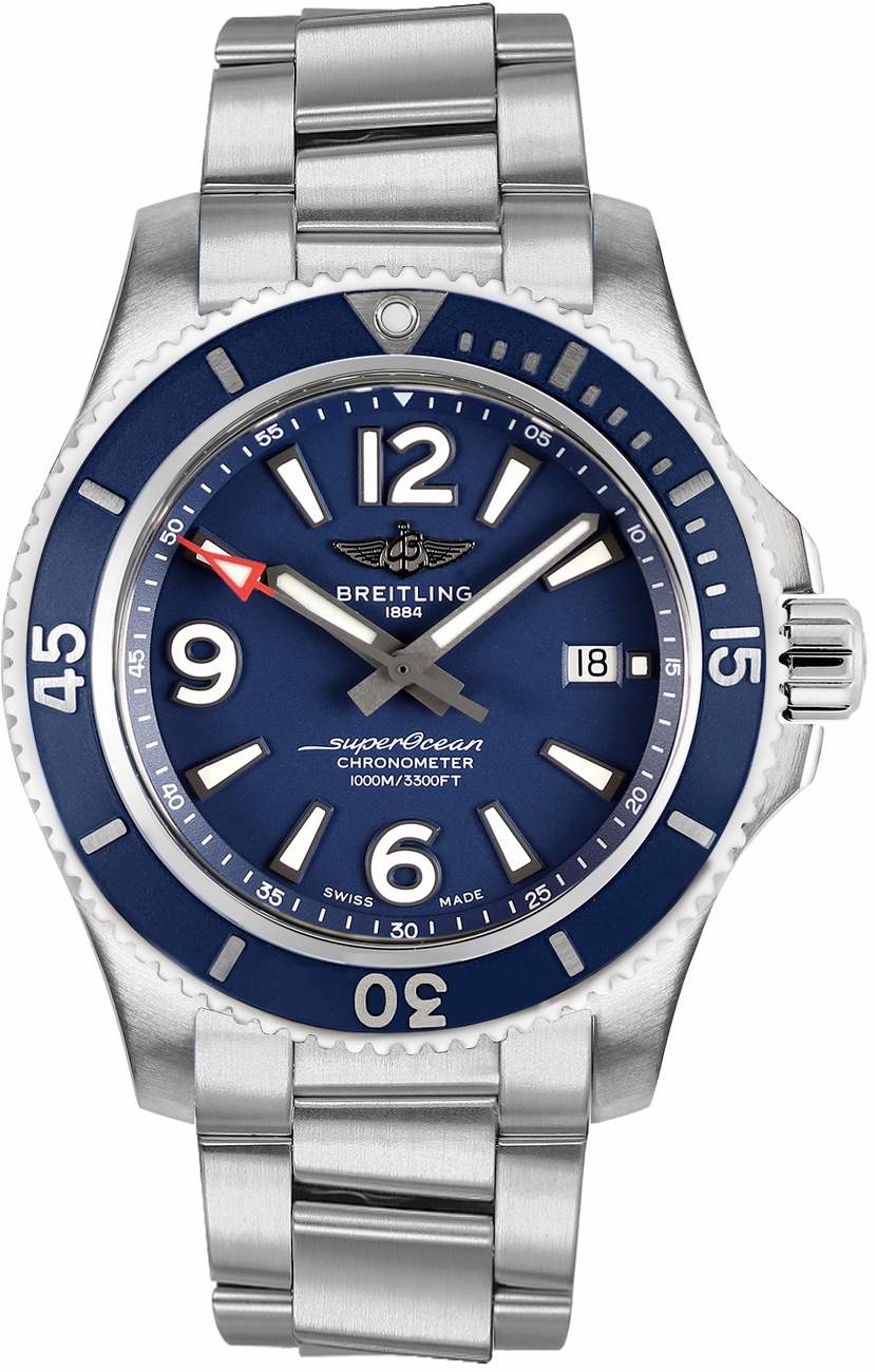 Breitling Superocean Watches Mens Blue Self winding Automatic A17367D81C1A1 Watch