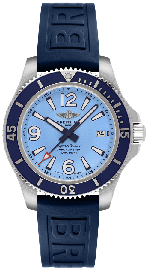 Breitling Superocean Watches Ladies Light Blue Self winding Automatic A17316D81C1S1 Watch