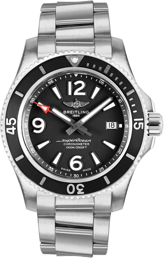 Breitling Superocean Watches Mens Black Self winding Automatic A17367D71B1A1 Watch
