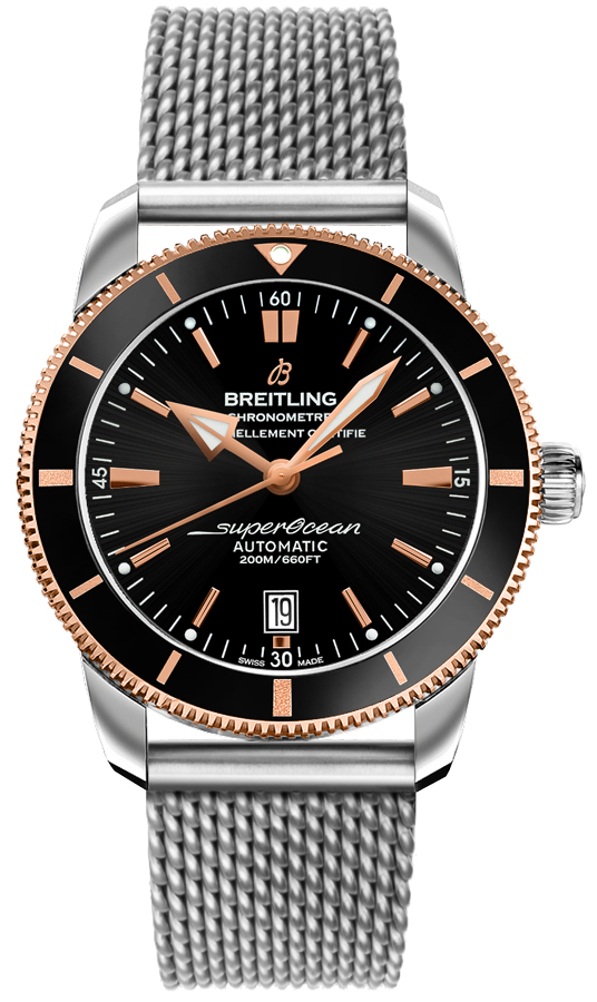 Breitling Superocean Heritage Watches Mens Black Self winding Automatic UB2010121B1A1 Watch
