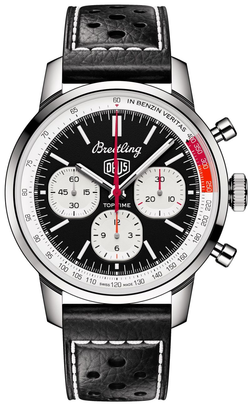 Breitling Top Time Watches Mens Black Self Winding Automatic AB01765A1B1X1 Watch