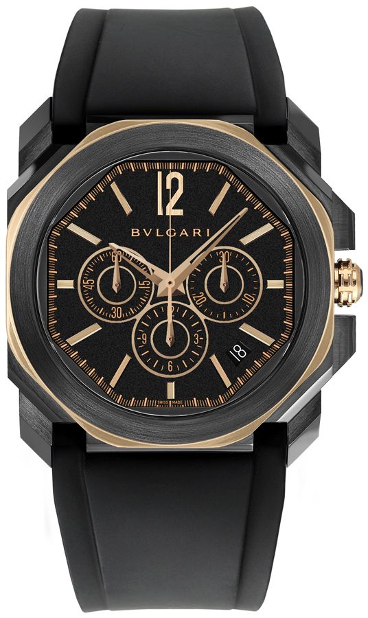 Bvlgari Octo Velocissimo Watches Mens Black Self Winding Automatic 103075 Watch