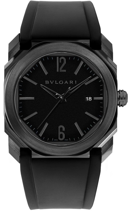 Bvlgari Octo Watches Mens Black Self Winding Automatic 102737 Watch