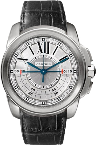 Cartier Calibre De Cartier Watches Mens Silver Self winding Automatic W7100005 Watch