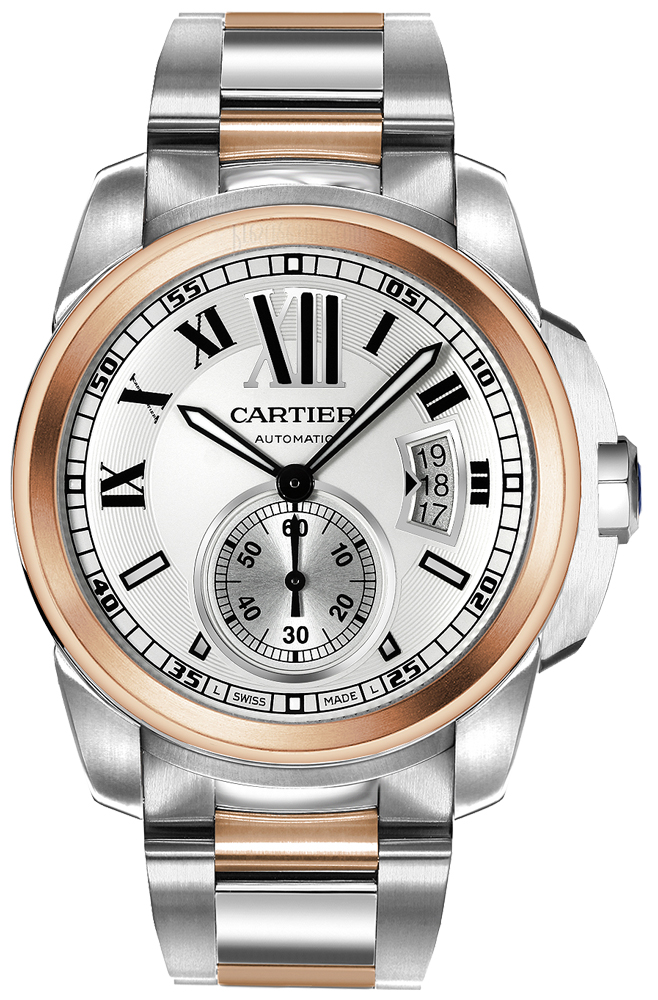 Cartier Calibre De Cartier Watches Mens Silver Self winding Automatic W7100036 Watch