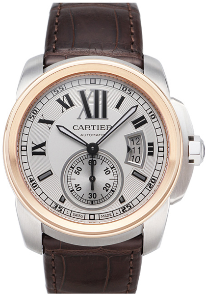 Cartier Calibre De Cartier Watches Mens Silver Self winding Automatic W7100039 Watch