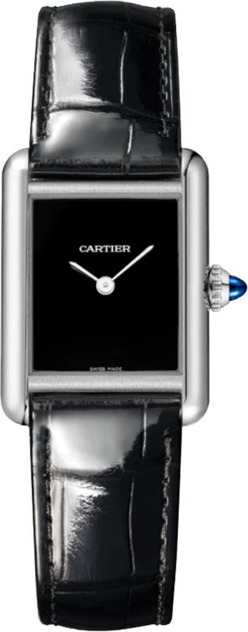 Cartier Tank Must Watches Ladies Black Battery Operated Quartz WSTA0071 Watch