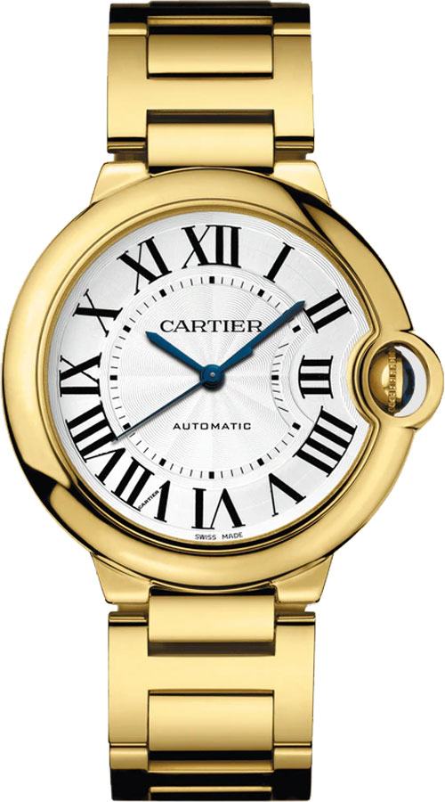 Cartier Ballon Bleu Watches Ladies Silver Guilloche Self winding Automatic WGBB0046 Watch