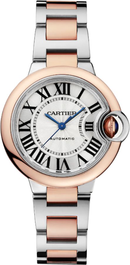 Cartier Ballon Bleu Watches Ladies Silver Self Winding Automatic W2BB0032 Watch