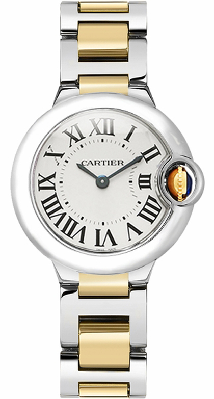 Cartier Ballon Bleu Watches Ladies Silver Battery Operated Quartz W2BB0010 Watch