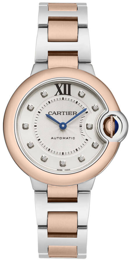 Cartier Ballon Bleu Watches Mens Silver Self winding Automatic W3BB0006 Watch