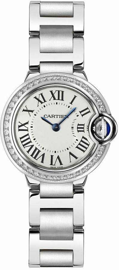 Cartier Ballon Bleu Watches Ladies Opaline Silver Battery Operated Quartz W4BB0015 Watch