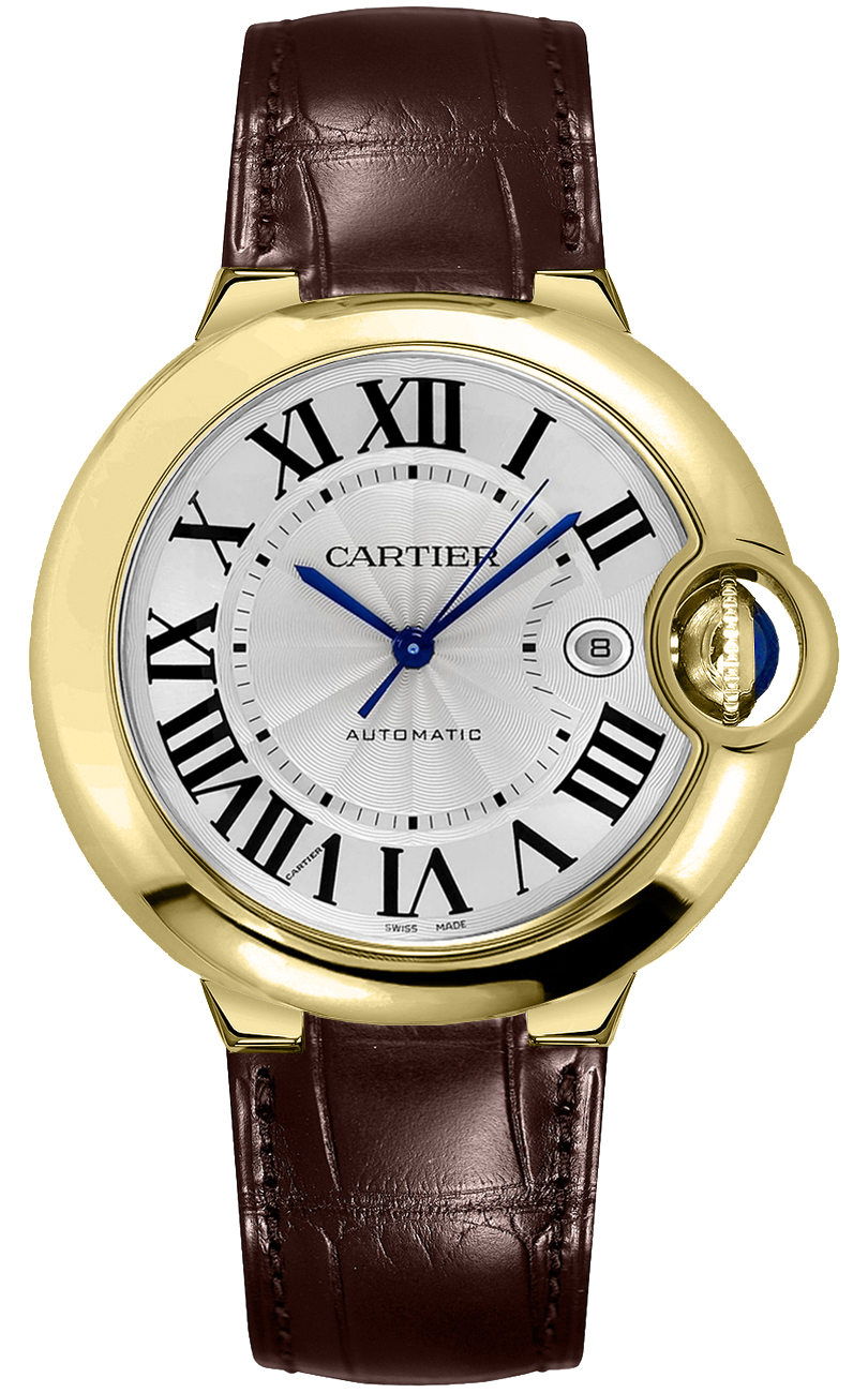 Cartier Ballon Bleu Watches Mens Silver Self winding Automatic W6900551 Watch