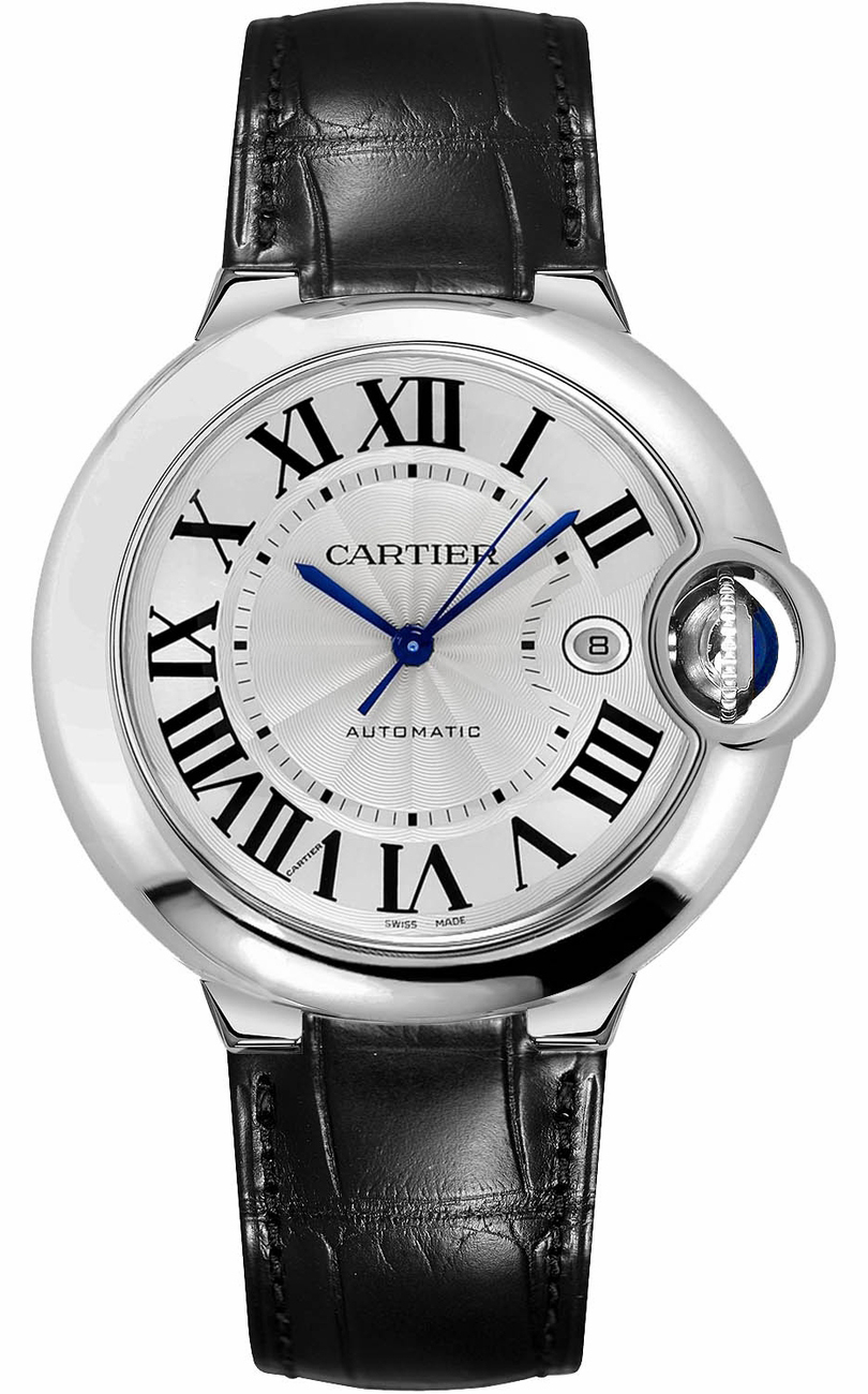 Cartier Ballon Bleu Watches Mens Silver Self winding Automatic W6901351 Watch