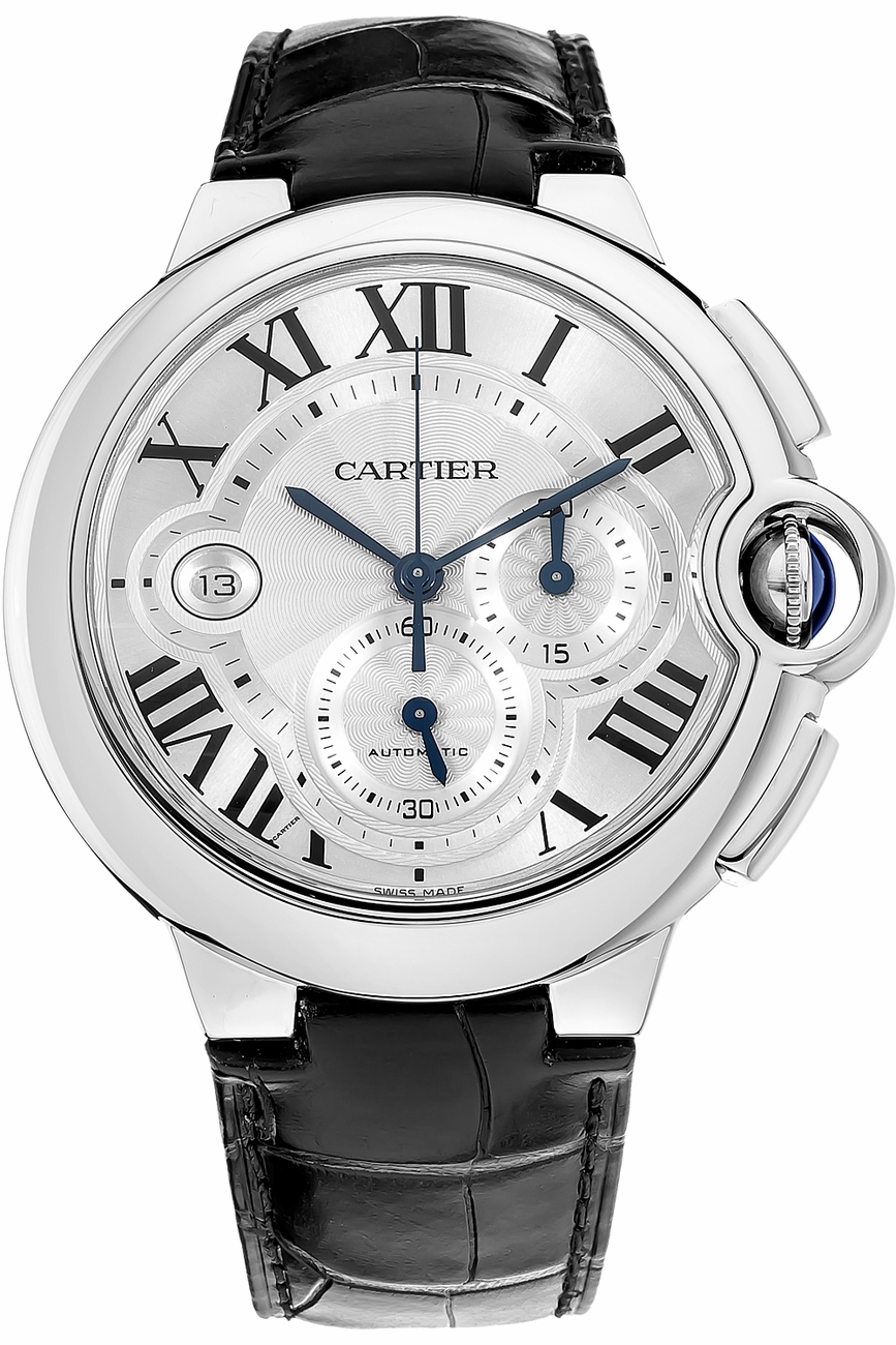 Cartier Ballon Bleu Watches Mens Silver Self winding Automatic W6920003 Watch