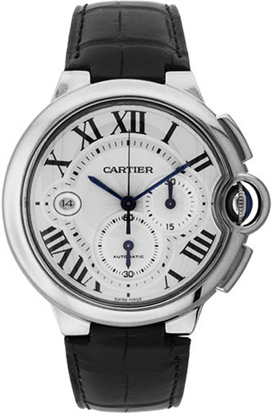 Cartier Ballon Bleu Watches Mens Silver Self winding Automatic W6920005 Watch