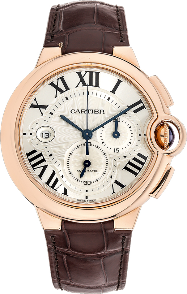 Cartier Ballon Bleu Watches Mens Silver Self winding Automatic W6920009 Watch