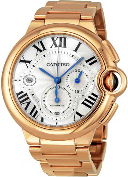 Cartier Ballon Bleu Watches Mens Silver Self winding Automatic W6920010 Watch