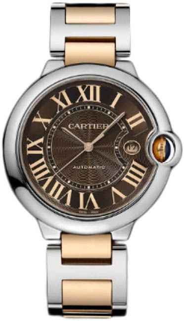 Cartier Ballon Bleu Watches Mens Opaline Brown Self winding Automatic W6920032 Watch