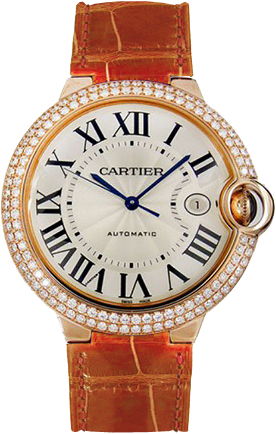 Cartier Ballon Bleu Watches Mens Silver Self winding Automatic WE900751 Watch