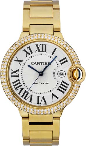 Cartier Ballon Bleu Watches Mens Silver Self winding Automatic WE9007Z3 Watch