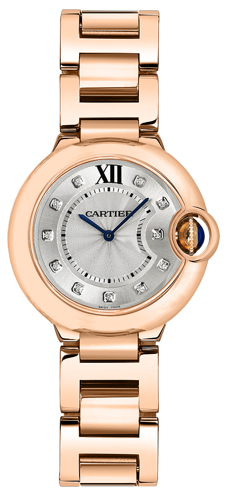 Cartier Ballon Bleu Watches Ladies Sunray Silver Battery Operated Quartz WE902025 Watch