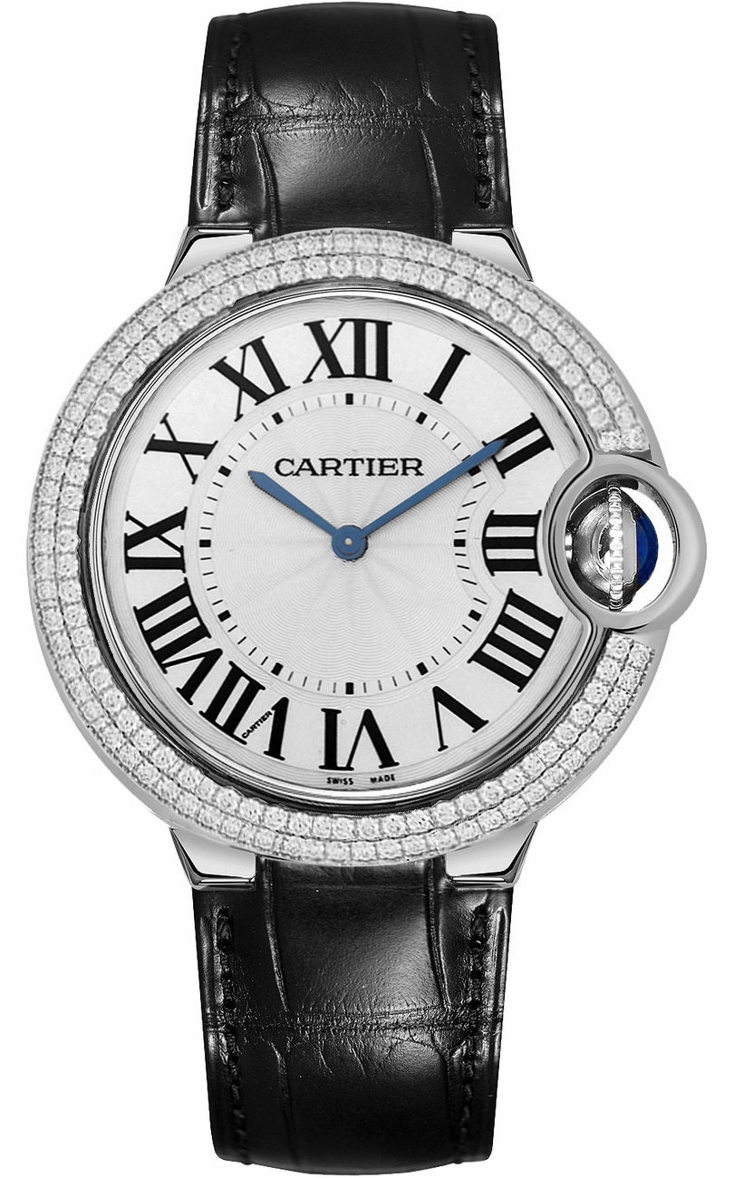Cartier Ballon Bleu Watches  Flinque Silver Manual Winding WE902056 Watch