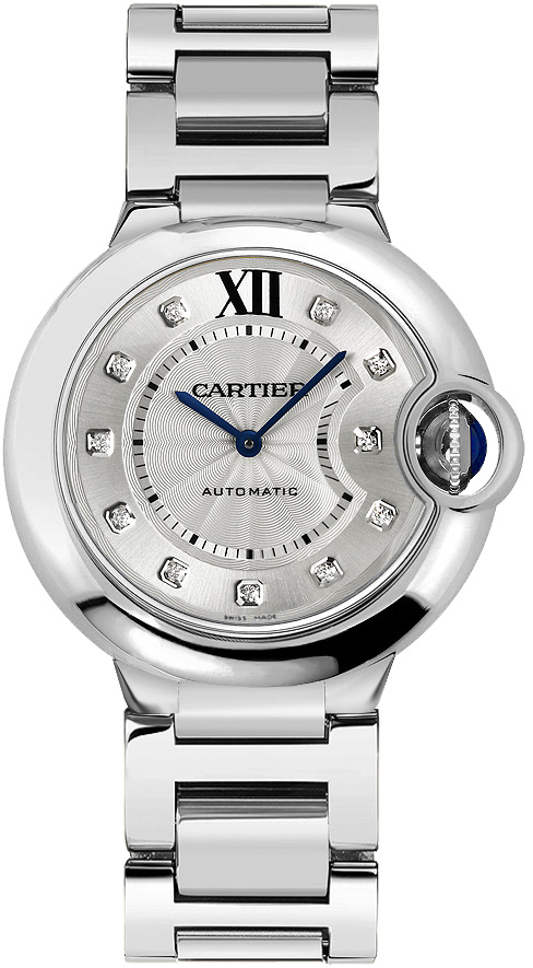 Cartier Ballon Bleu Watches Ladies Silver Self winding Automatic WE902075 Watch