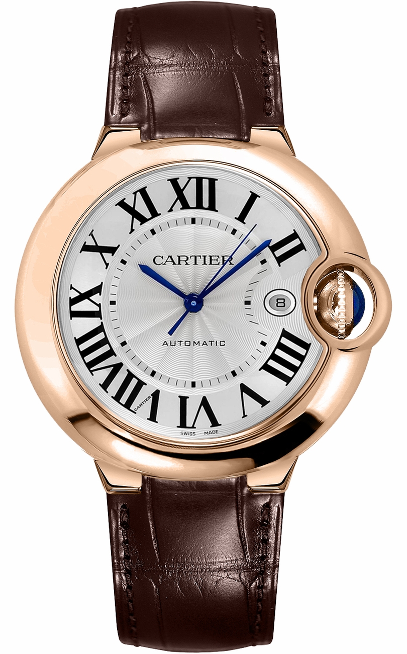 Cartier Ballon Bleu Watches Mens Silver Self winding Automatic WGBB0017 Watch