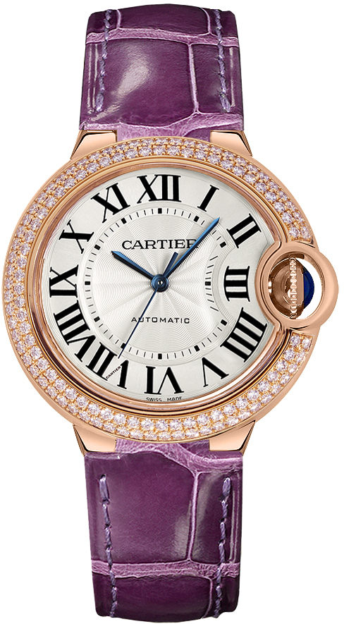 Cartier Ballon Bleu Watches Ladies Opaline Silver Self winding Automatic WJBB0009 Watch