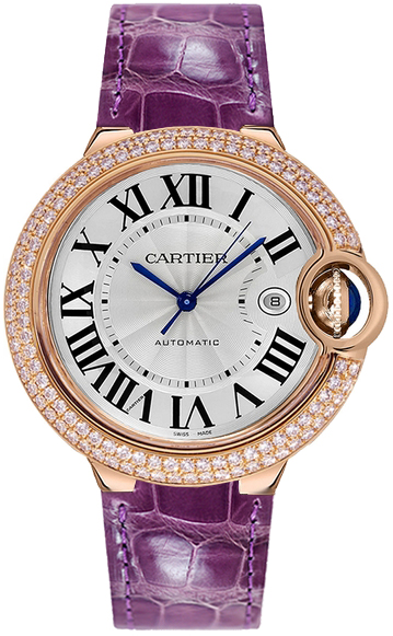 Cartier Ballon Bleu Watches Ladies Silver Self winding Automatic WJBB0031 Watch
