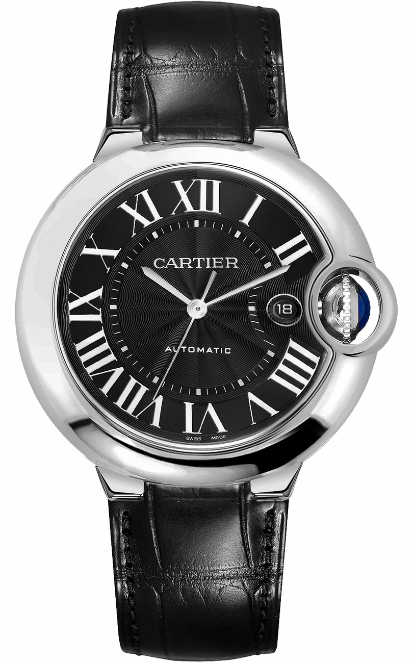 Cartier Ballon Bleu Watches Mens Black Self winding Automatic WSBB0003 Watch