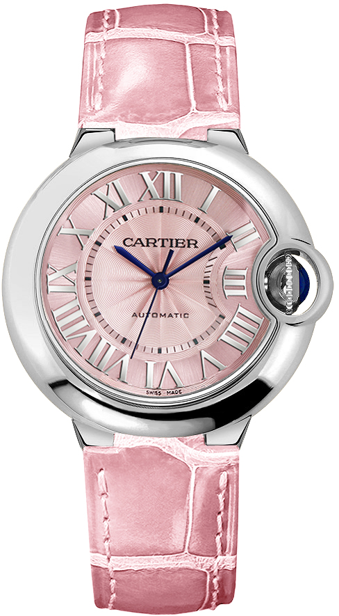 Cartier Ballon Bleu Watches Ladies Pink Self winding Automatic WSBB0007 Watch