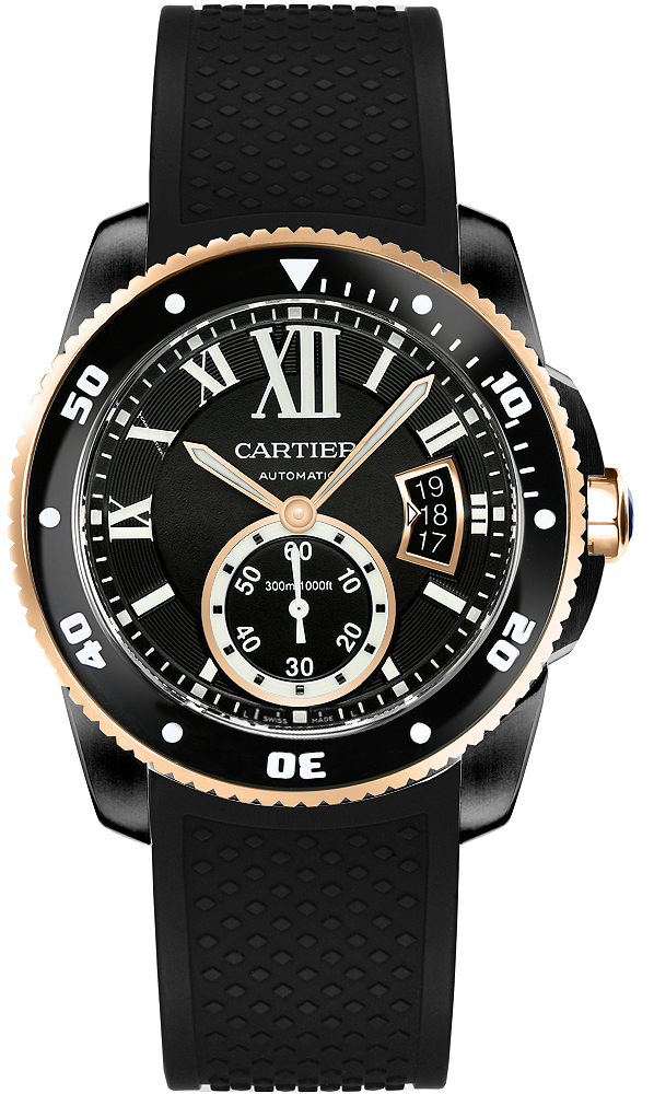 Cartier Calibre De Cartier Diver Watches  Black Self winding Automatic W2CA0004 Watch