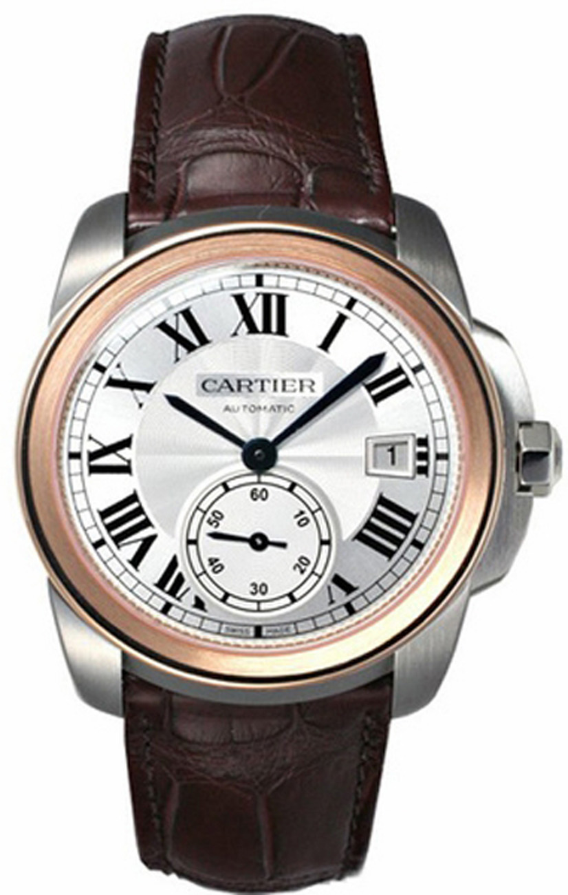 Cartier Calibre De Cartier Watches Mens Flinque Silver Self winding Automatic W2CA0002 Watch