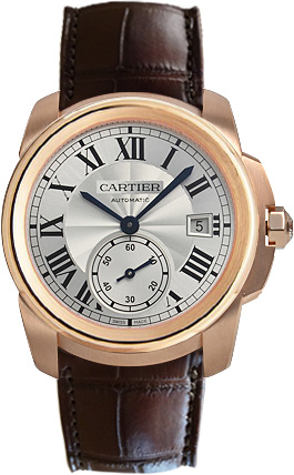 Cartier Calibre De Cartier Watches Mens Flinque Silver Self winding Automatic WGCA0003 Watch