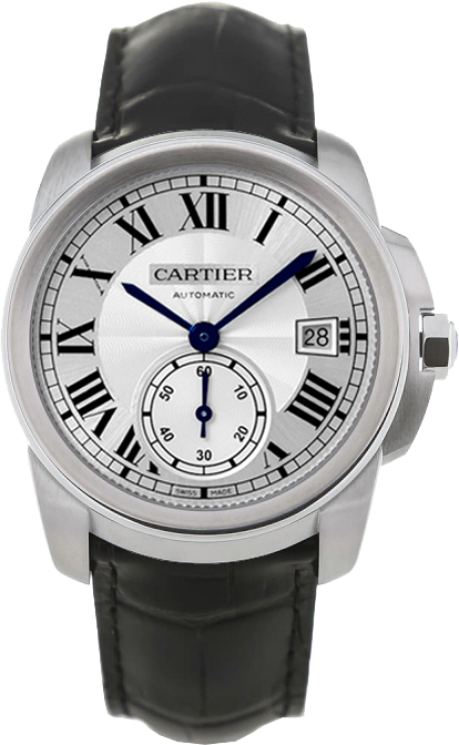 Cartier Calibre De Cartier Watches Mens Flinque Silver Self winding Automatic WSCA0003 Watch