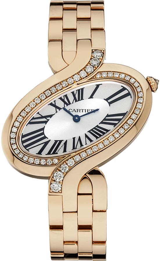 Cartier Delices Watches Ladies Silver Battery Operated Quartz WG800006 Watch