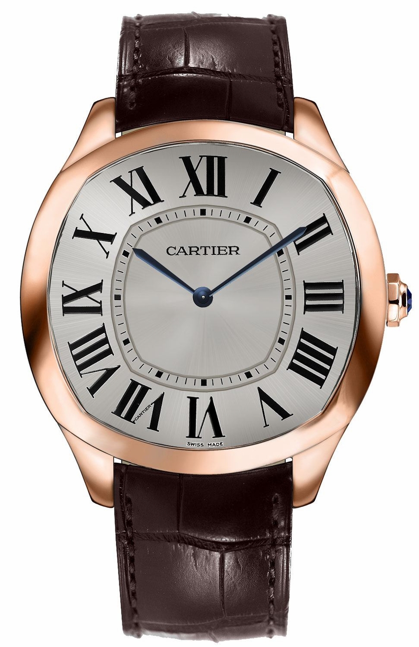 Cartier Drive De Cartier Watches Mens SatinBrushed Sunray Silver Manual Winding WGNM0006 Watch