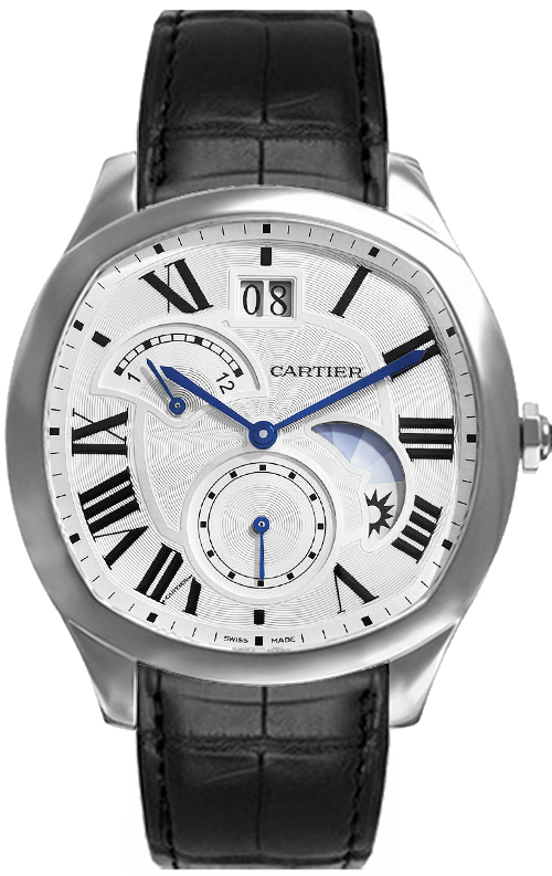 Cartier Drive De Cartier Watches Mens Silver Self winding Automatic WSNM0005 Watch